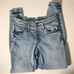 Chic Light Blue Edgley Skinny Jeans for Women